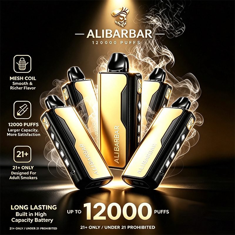 Alibarbar TEQ 12000 puff disposable vape bulk group display mesh coil e-cig Australia